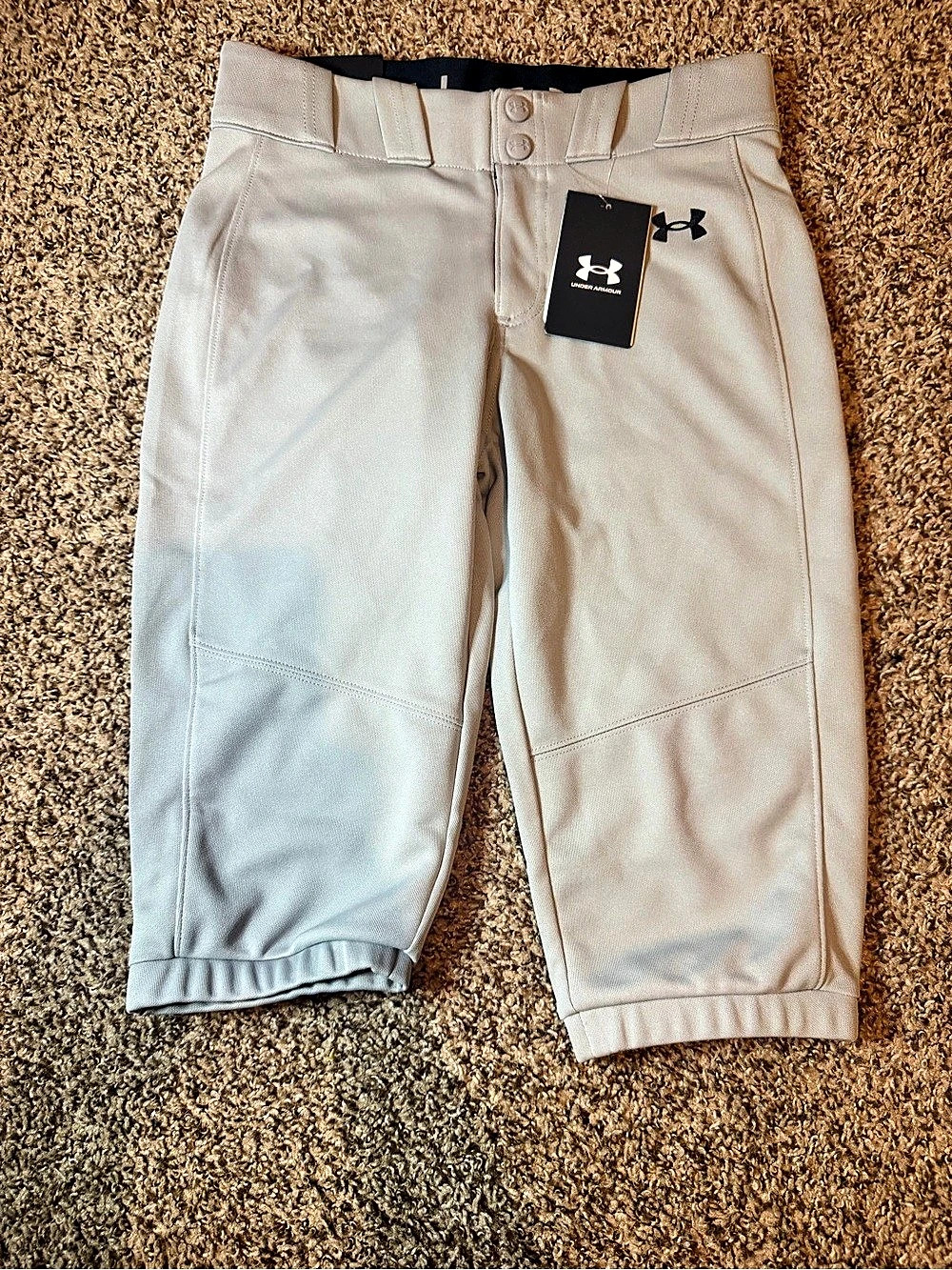 Under Armour Play Up Shorts Girls Gray Athletic Shorts Size Medium NWT